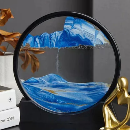 3D Moving Sand Art Picture Hourglass Quicksand Craft Flowing Sand