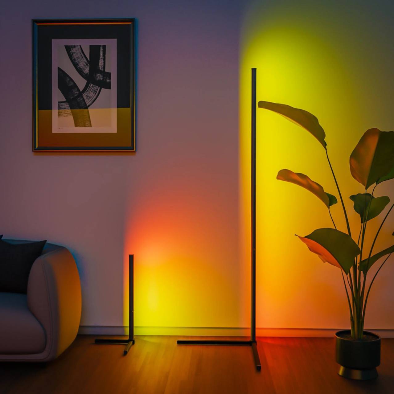 Led Upgraded Corner Floor Lamp