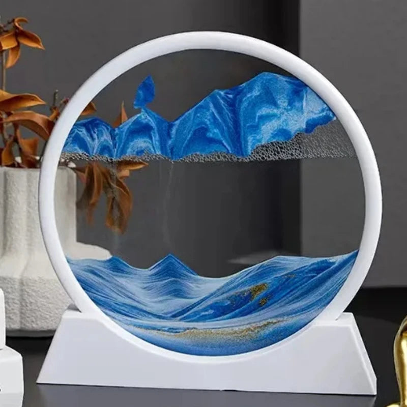 3D Moving Sand Art Picture Hourglass Quicksand Craft Flowing Sand