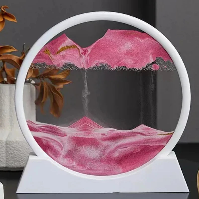 3D Moving Sand Art Picture Hourglass Quicksand Craft Flowing Sand